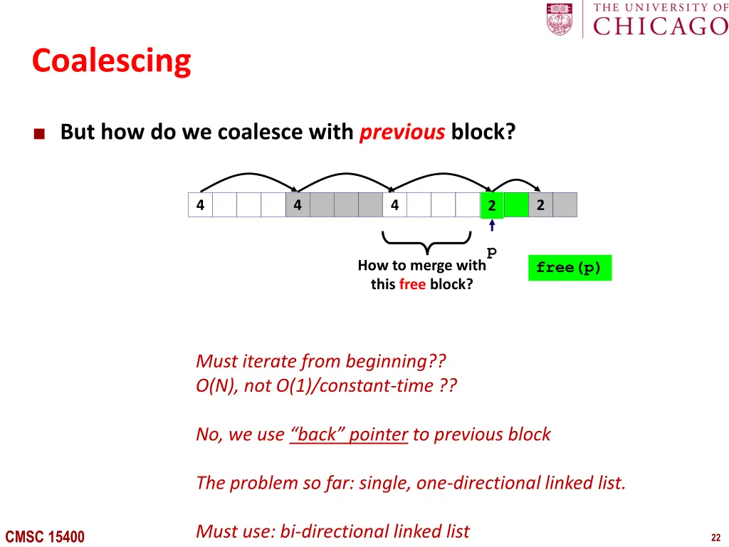 coalescing