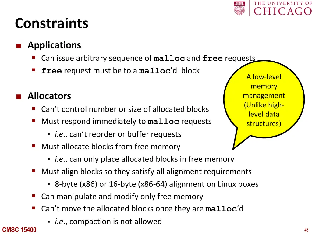 constraints