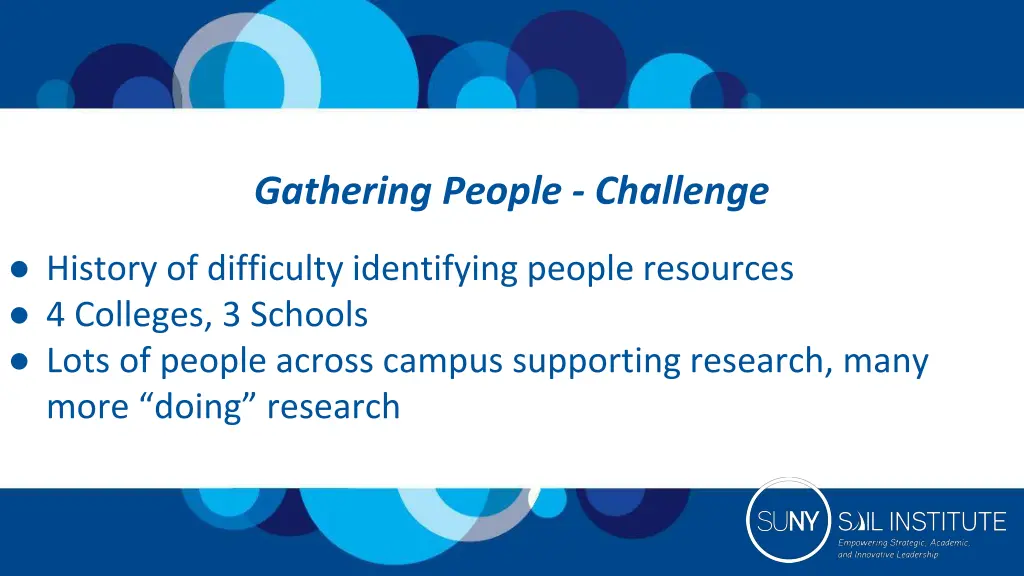 gathering people challenge