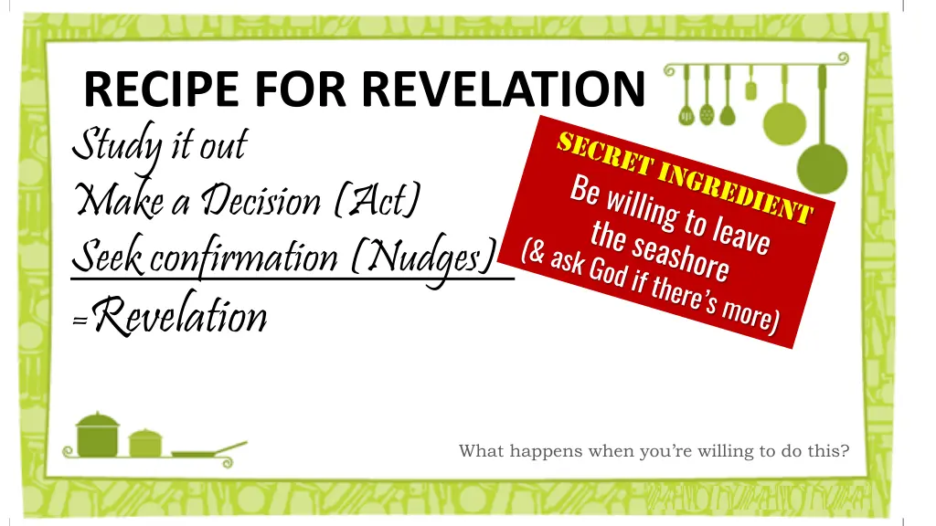 recipe for revelation study it out make 2