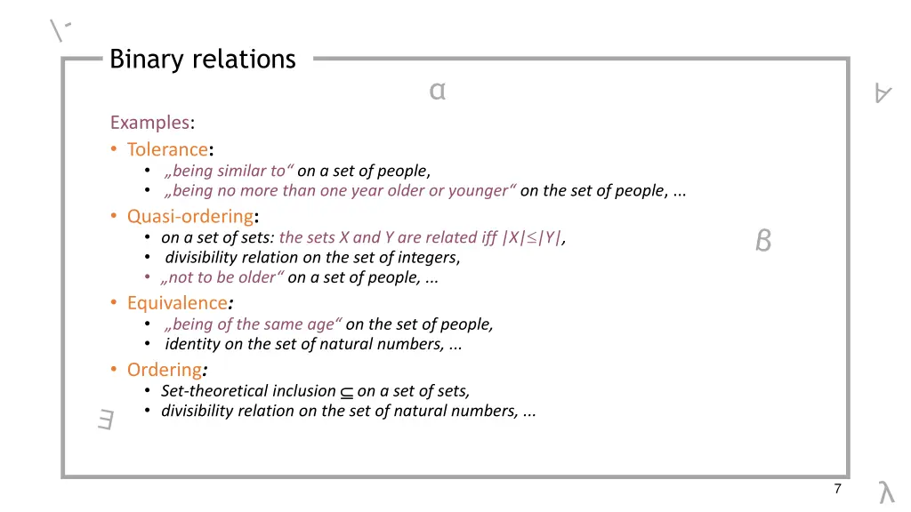 binary relations 3