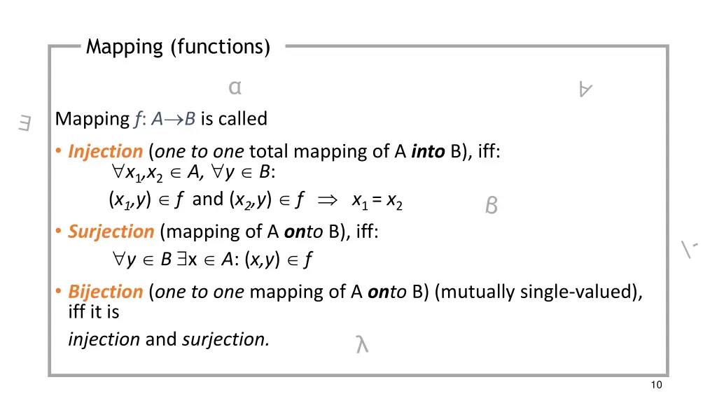 mapping functions 1