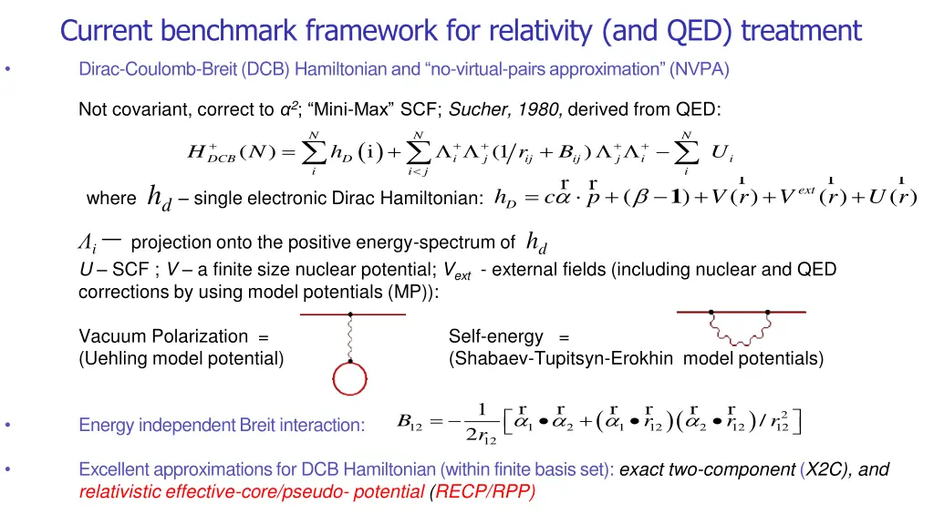 current benchmark framework for relativity