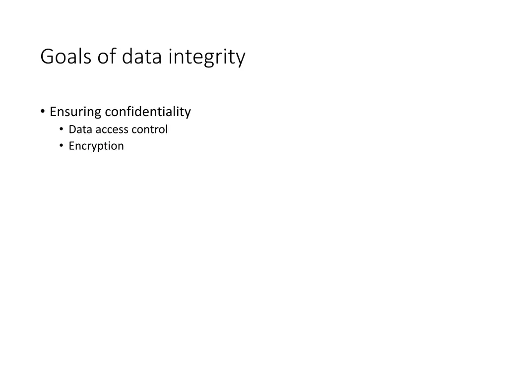 goals of data integrity 2
