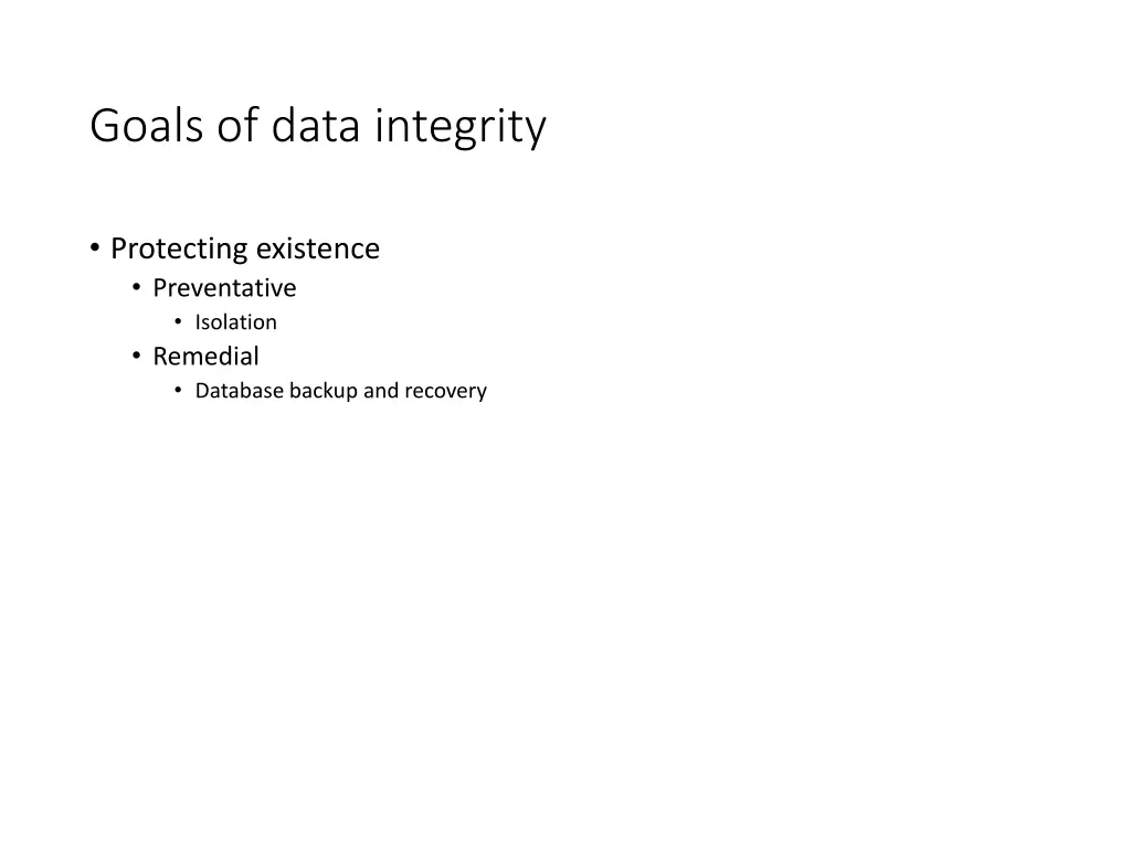 goals of data integrity