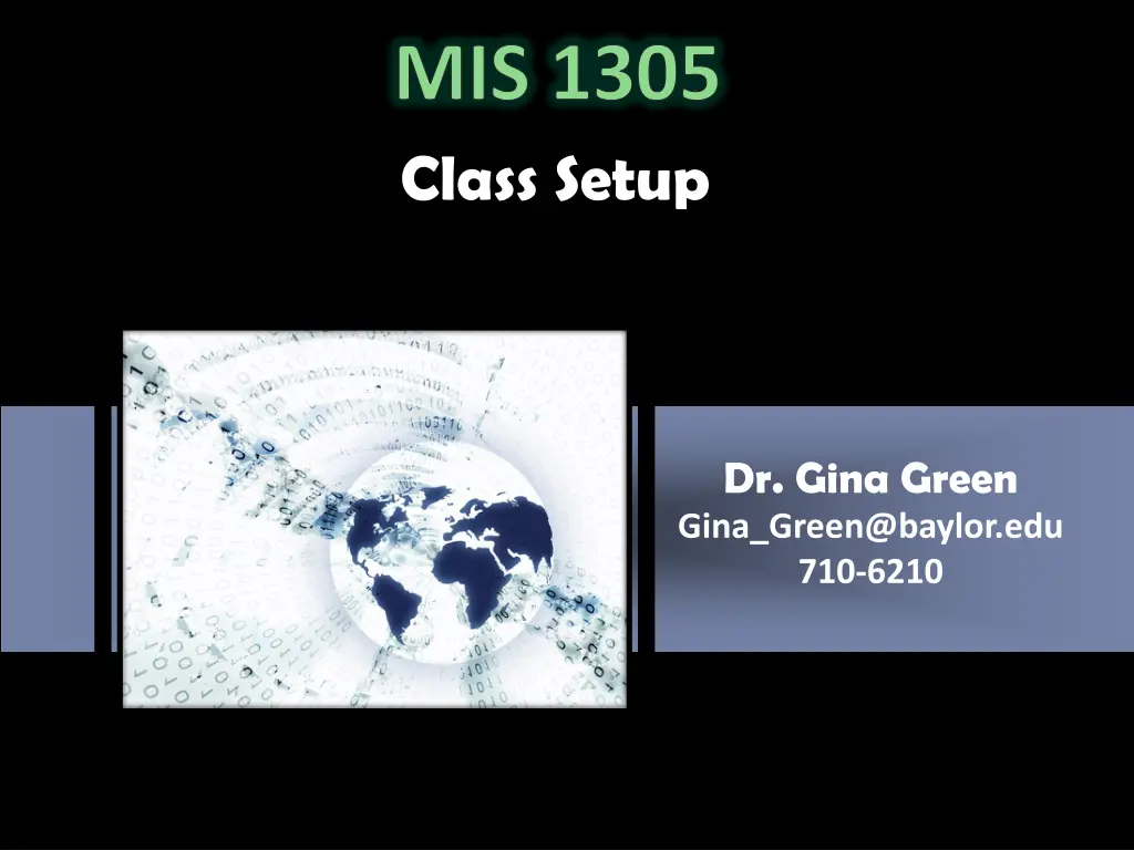 mis 1305 class setup