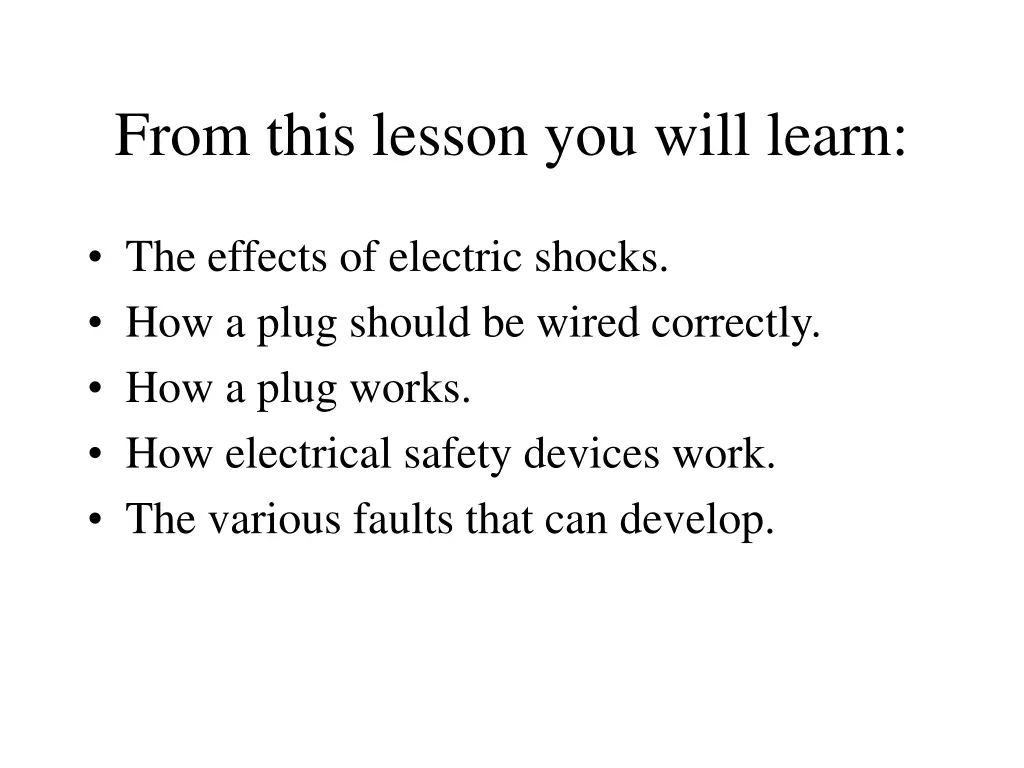 from this lesson you will learn