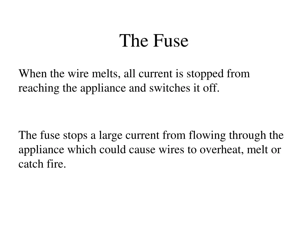 the fuse 1