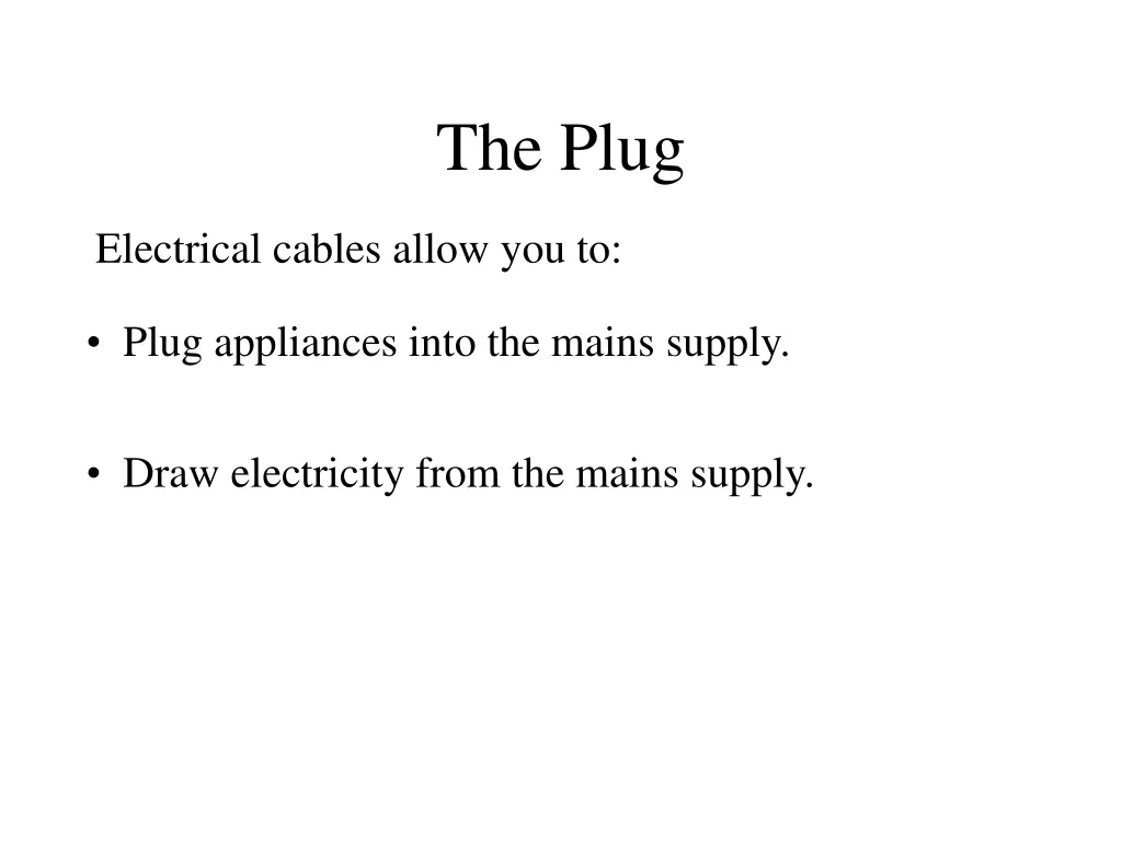 the plug