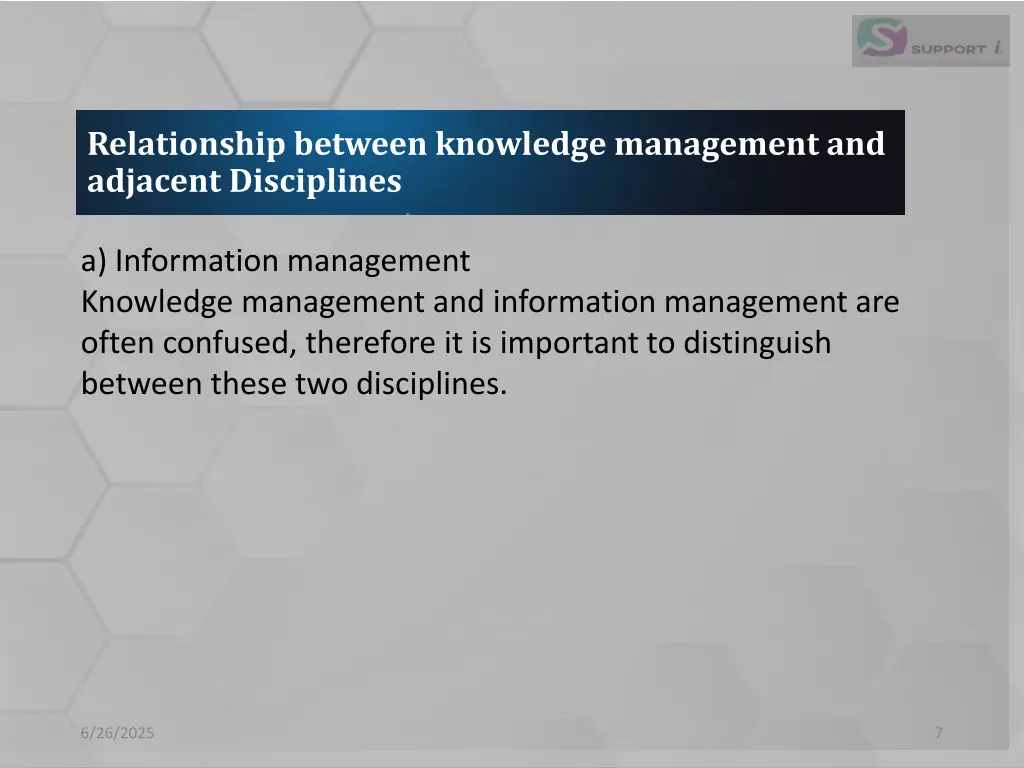 relationship between knowledge management