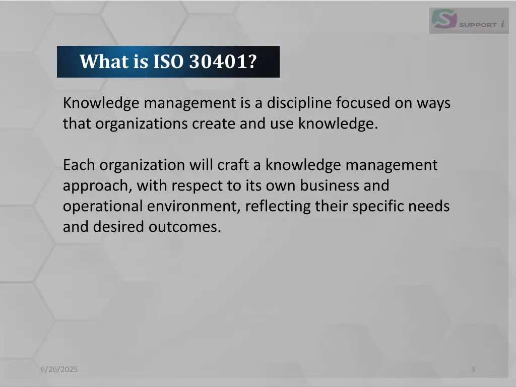 what is iso 30401