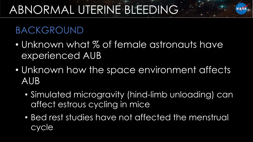 abnormal uterine bleeding 1