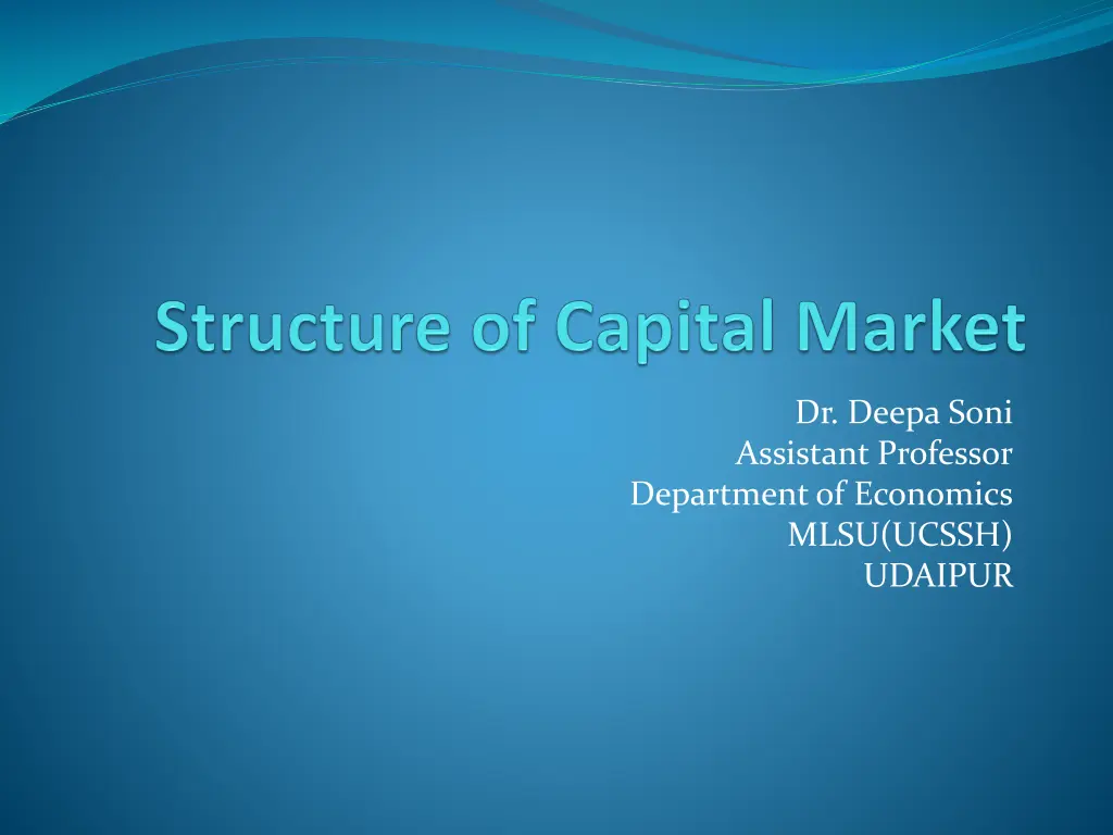 dr deepa soni assistant professor department