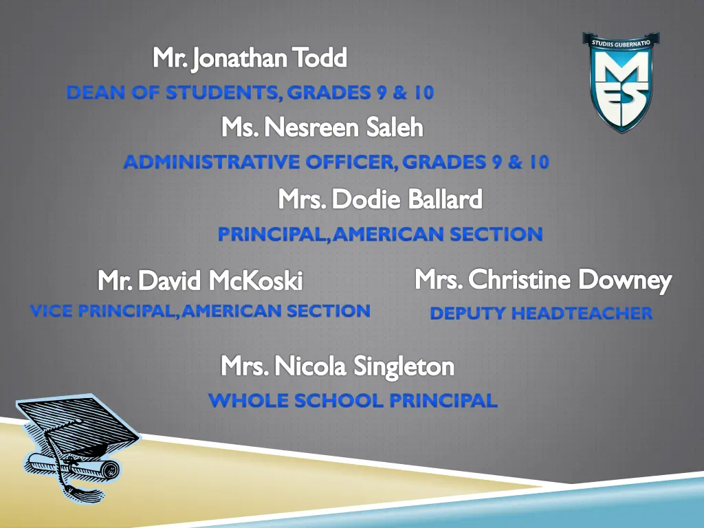 mr jonathan todd dean of students grades