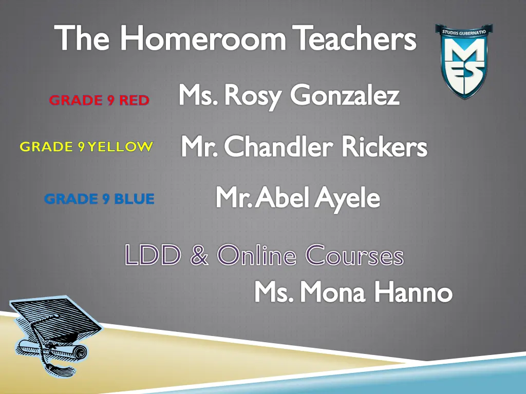 the homeroom teachers