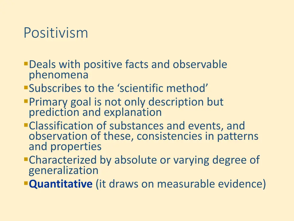 positivism
