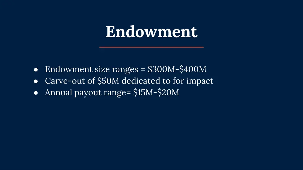 endowment