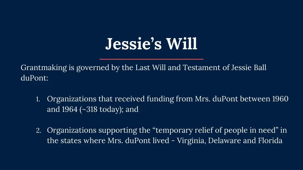 jessie s will