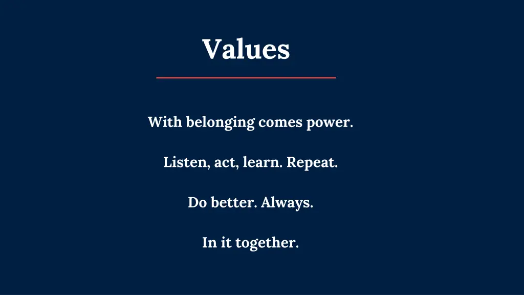 values
