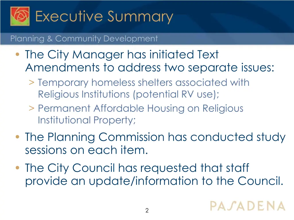 executive summary