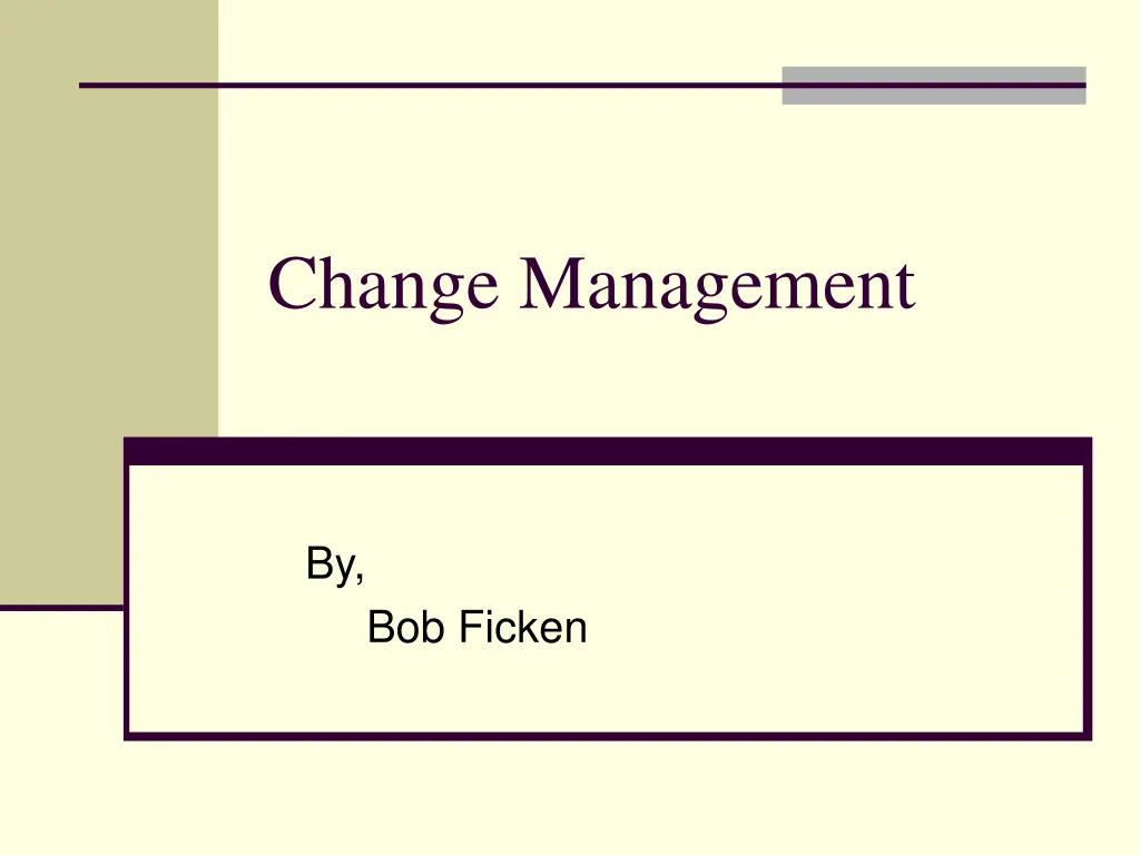 change management