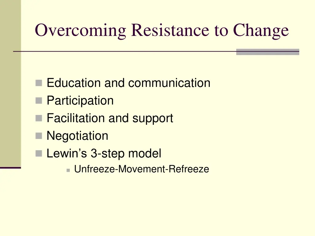 overcoming resistance to change