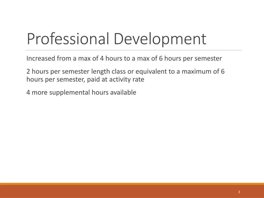 professional development