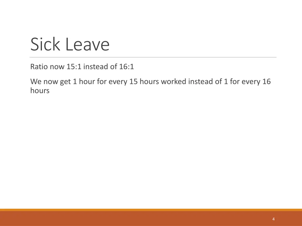 sick leave