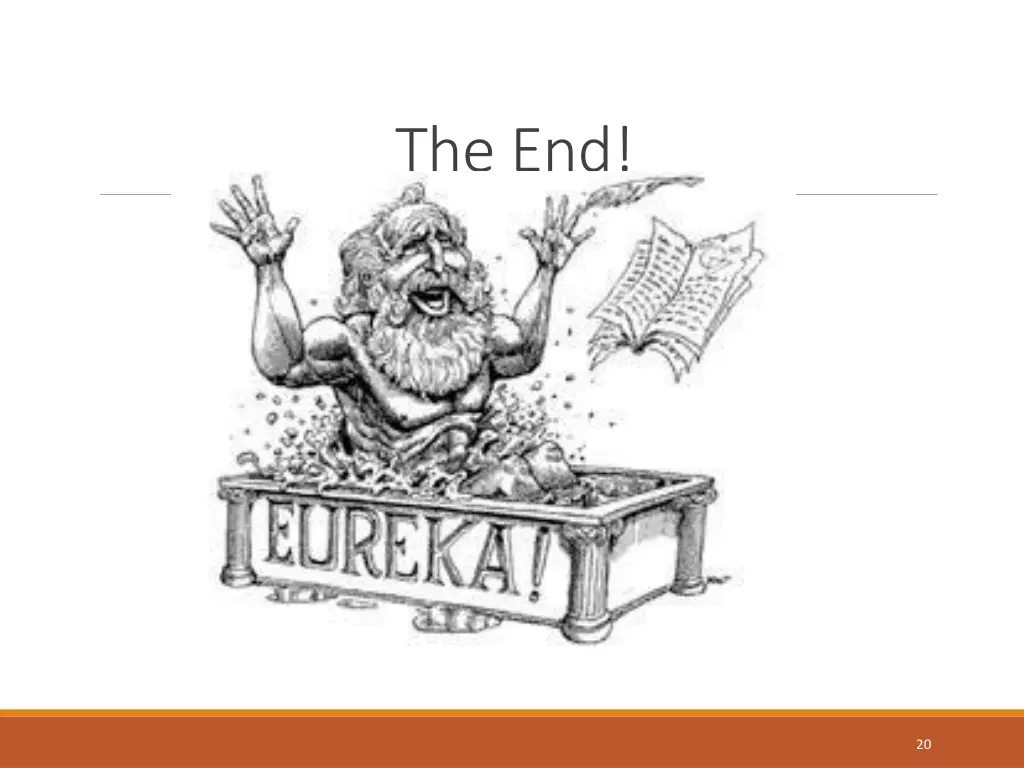the end