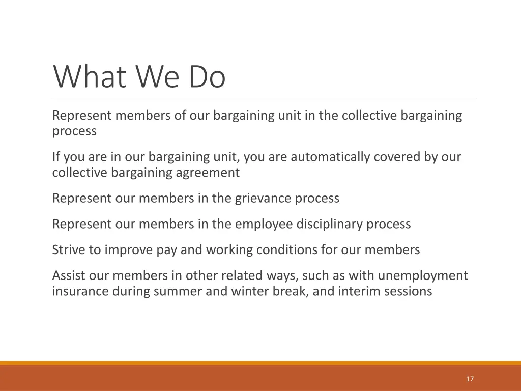 what we do