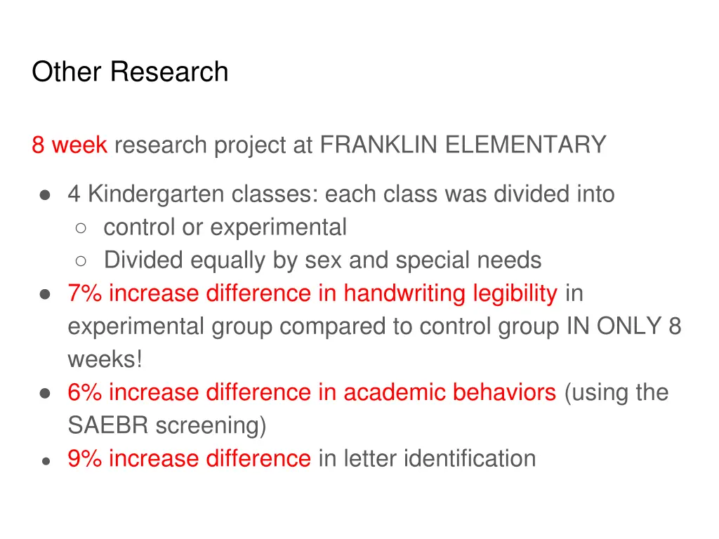 other research
