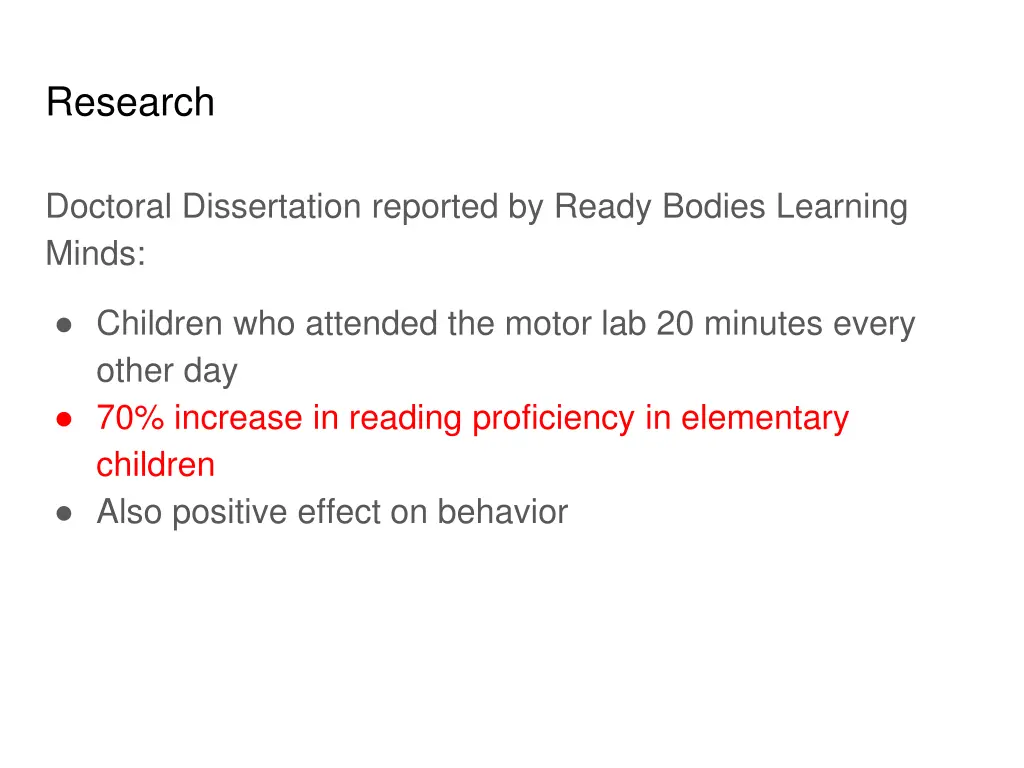 research
