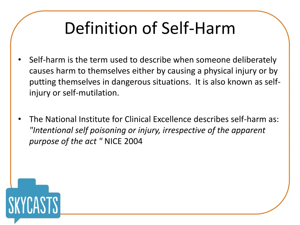 definition of self harm