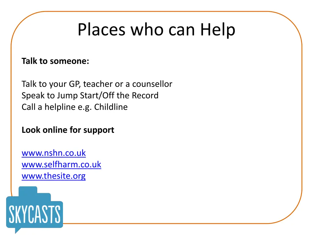 places who can help