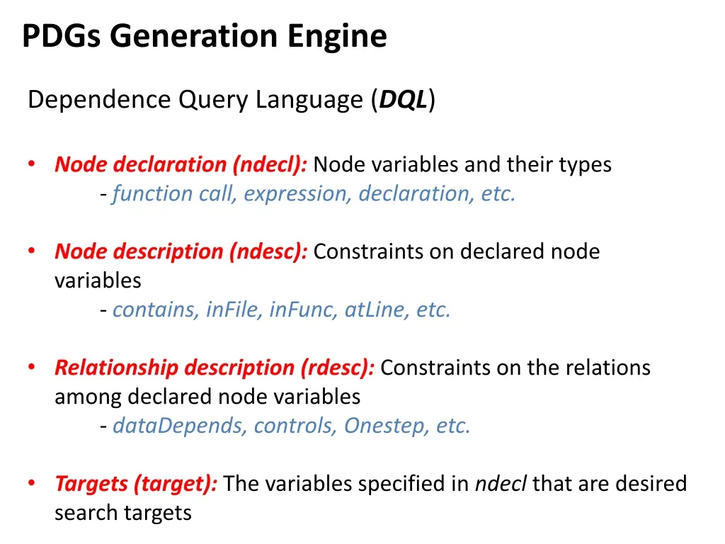 pdgs generation engine 2