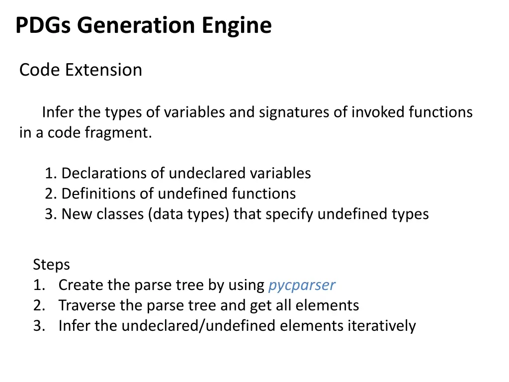 pdgs generation engine 4