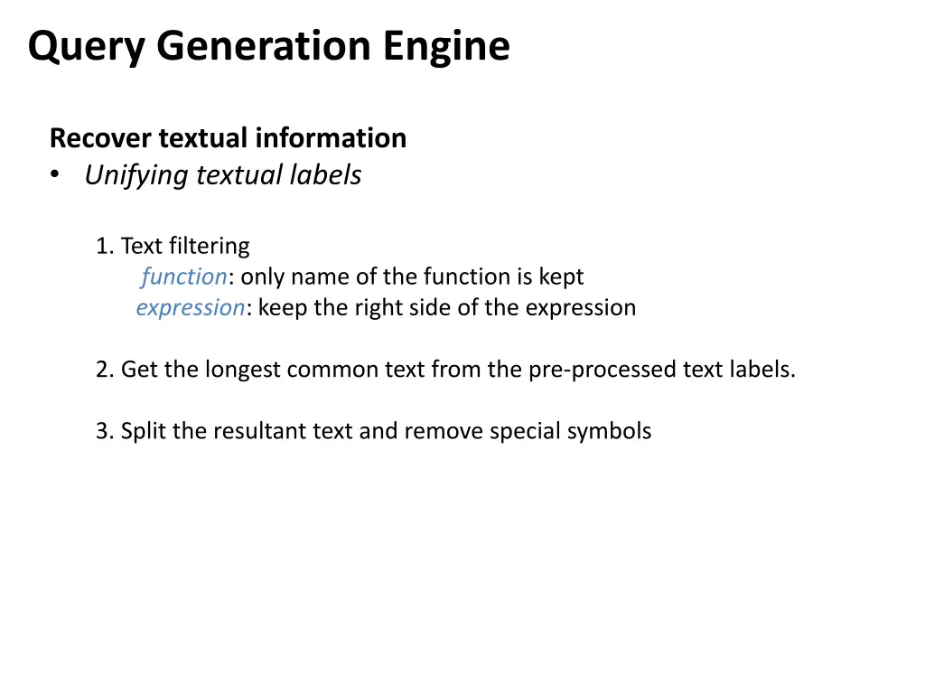 query generation engine 3