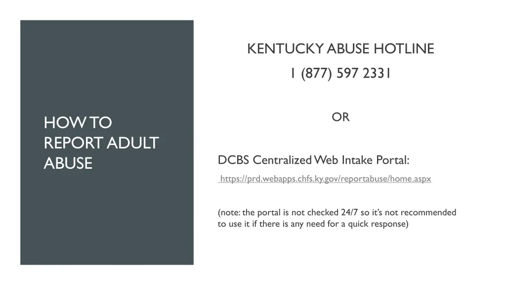 kentucky abuse hotline 1 877 597 2331