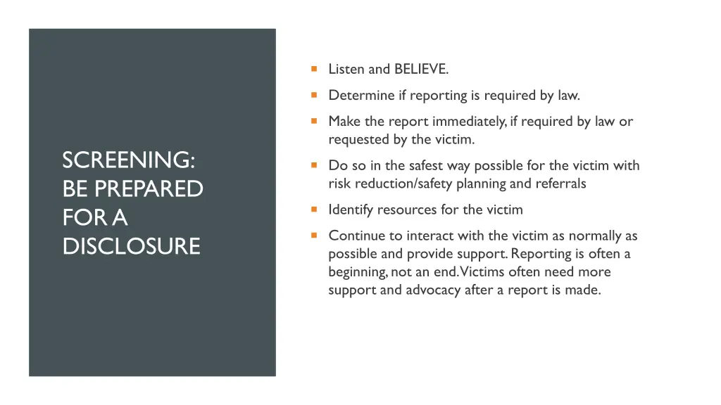 listen and believe