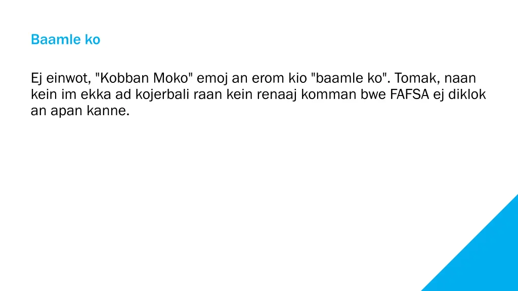 baamle ko