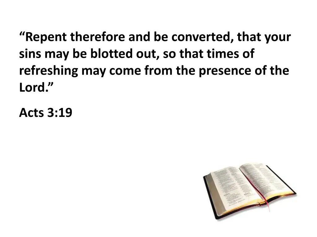 repent therefore and be converted that your sins