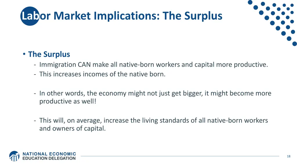 labor market implications the surplus
