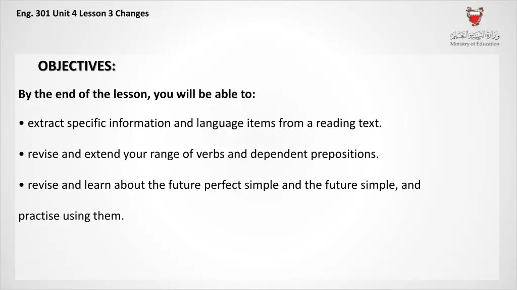 eng 301 unit 4 lesson 3 changes