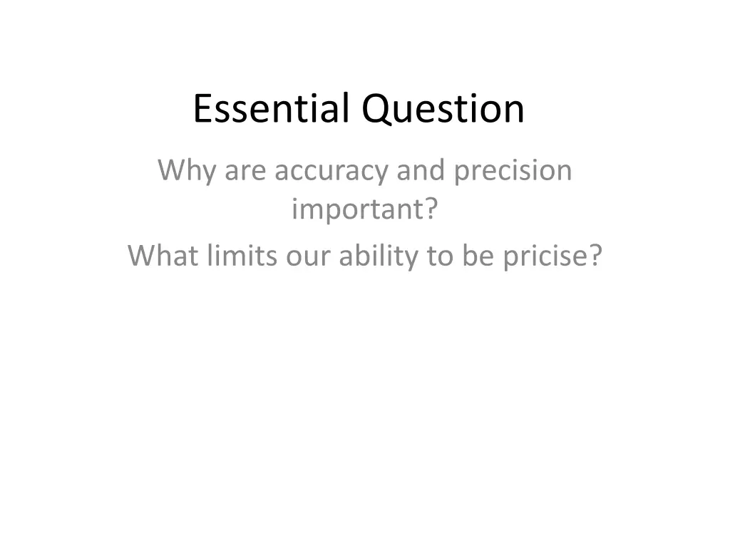 essential question