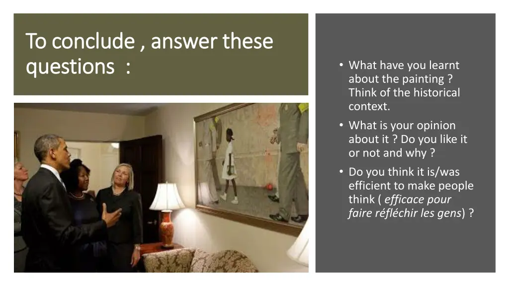 to conclude answer these to conclude answer these