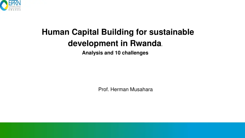 human capital building for sustainable