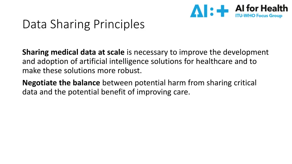 data sharing principles