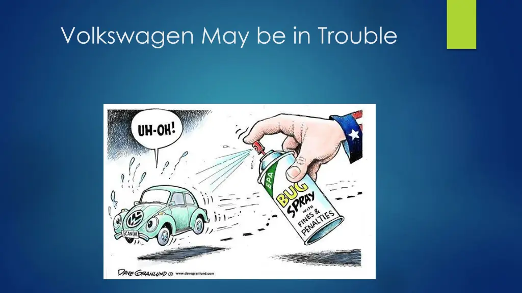 volkswagen may be in trouble