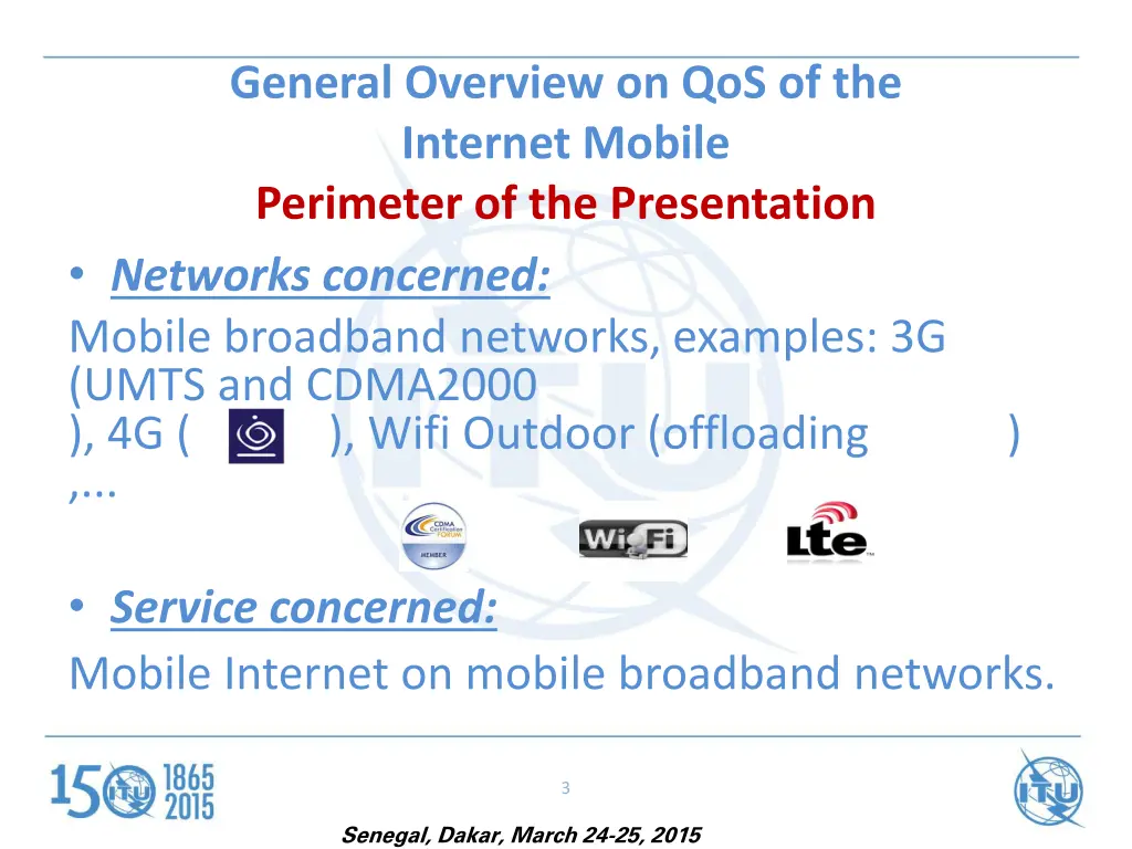 general overview on qos of the internet mobile