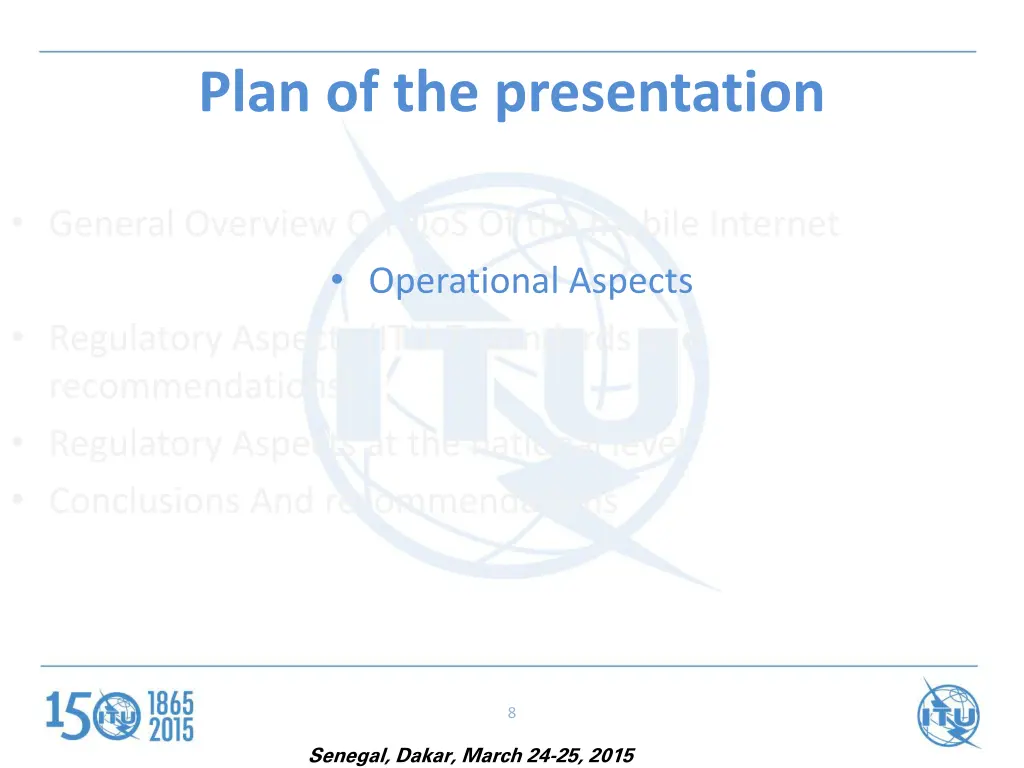 plan of the presentation 1